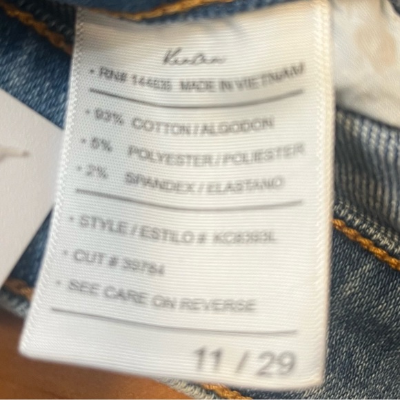 KANCAN Ankle Skinny Distressed Frayed Hem Denim Jeans - Picture 13 of 13